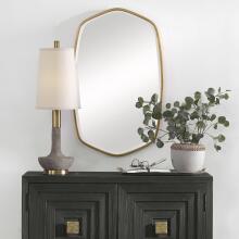Duronia-Antiqued Gold Mirror