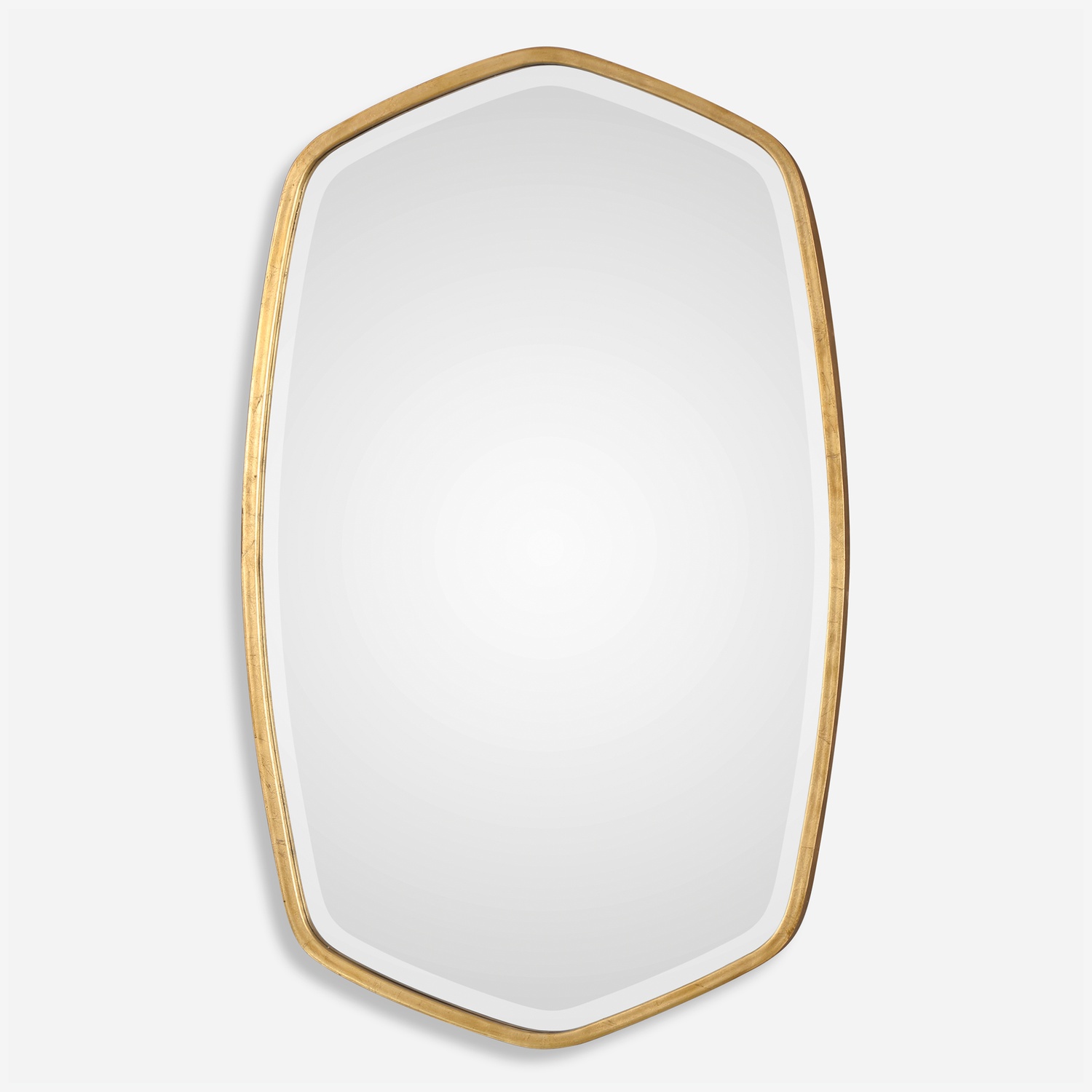 Duronia-Antiqued Gold Mirror