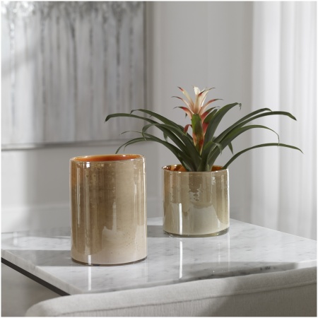 Uttermost Tangelo Beige Orange Vases
