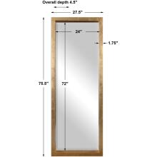 Edmonton-Gold Leaner Mirrors