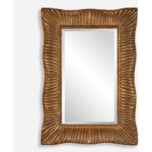 Emerson-Scalloped Antique Gold Mirror