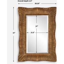 Emerson-Scalloped Antique Gold Mirror