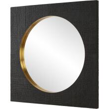 Ember-Black Square Mirror