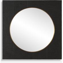 Ember-Black Square Mirror