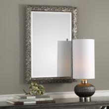 Evelina-Silver Leaves Mirror