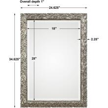 Evelina-Silver Leaves Mirror