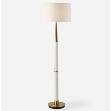 Faro-White Marble Floor Lamp