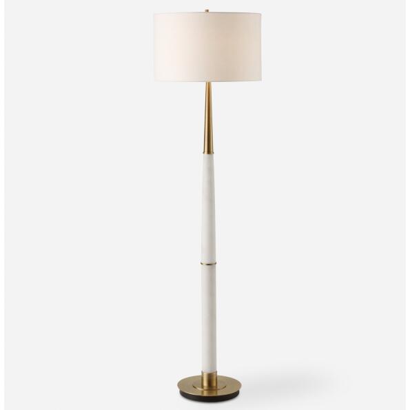 Faro-White Marble Floor Lamp