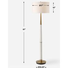 Faro-White Marble Floor Lamp