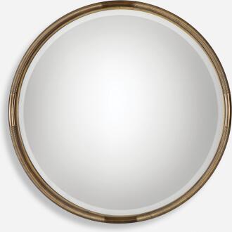 Finnick-Iron Coil Round Mirror