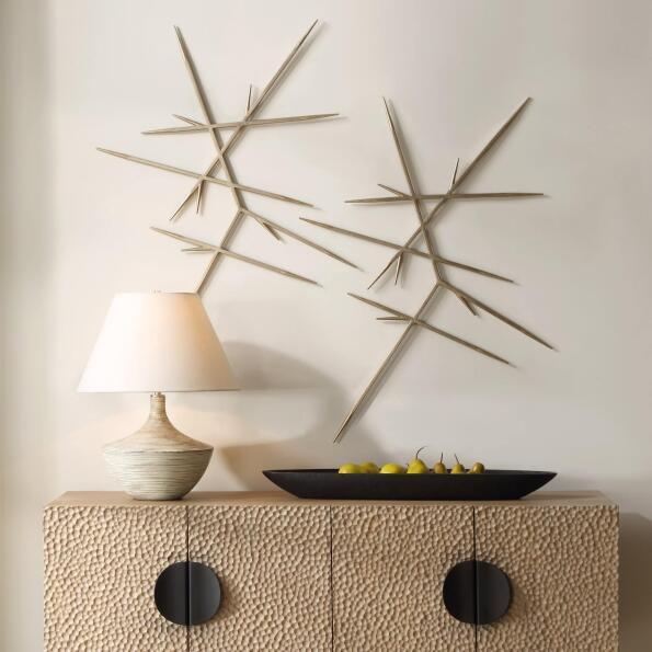 Uttermost Fireworks Silver Wall Decor