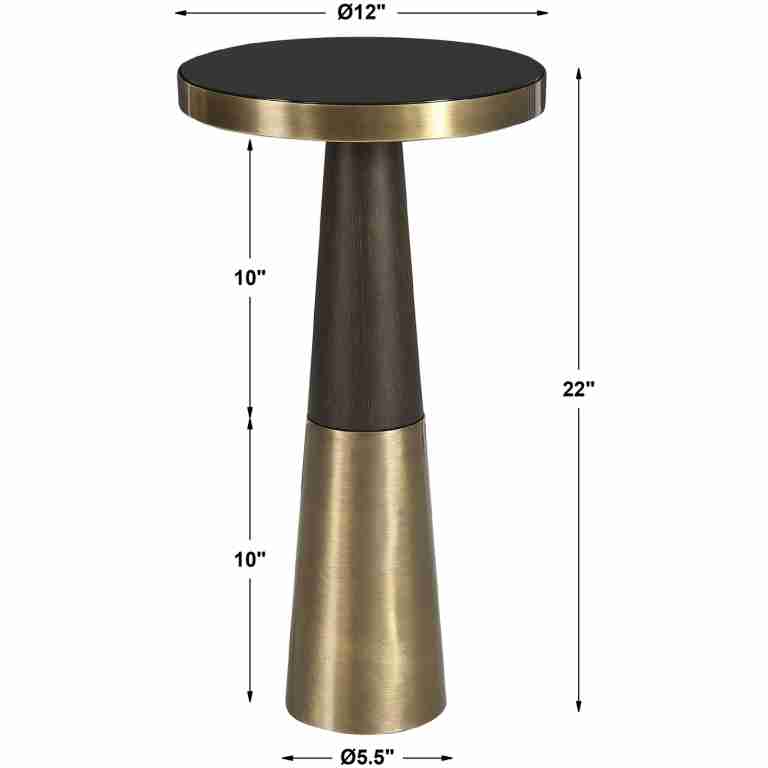 Fortier Black Accent Table
