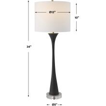 Fountain-Black Stone Buffet Lamp