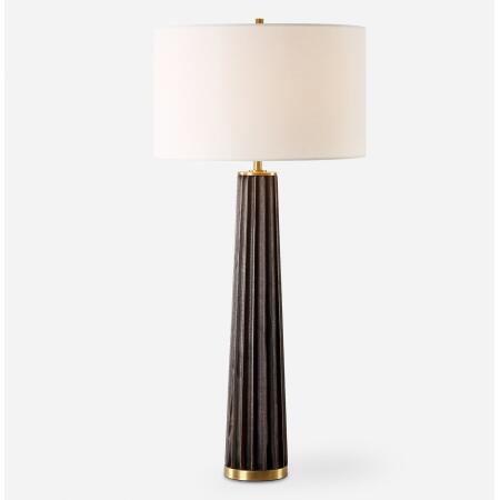Forage-Dark Scalloped Table Lamp