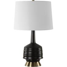 Foster-Black Glaze Table Lamp