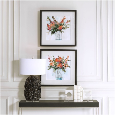 Uttermost Fresh Flowers Watercolor Prints