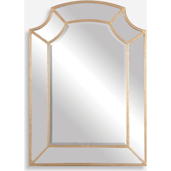 Francoli-Gold Metal Arch Mirrors