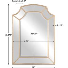 Francoli-Gold Metal Arch Mirrors