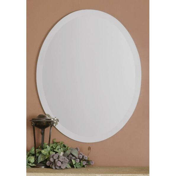 Uttermost Frameless Vanity Oval Mirror