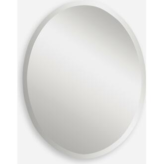 Frameless-Frameless Vanity Oval Mirrors