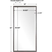 Gabelle-Metallic Silver Mirror