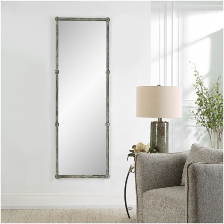 Uttermost Gattola Gray Wash Dressing Mirror