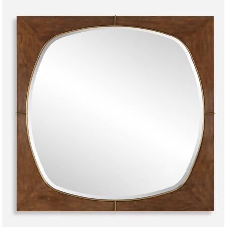 Garonne-Square Walnut Mirror