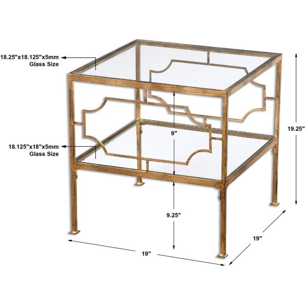 Genell Gold Cube Table