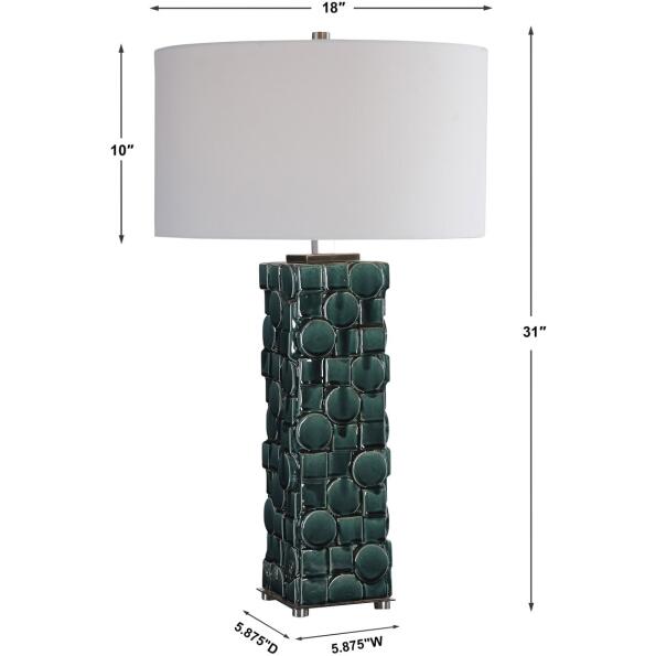 Geometry Green Table Lamp