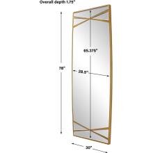 Gentry-Oversized Gold Mirror