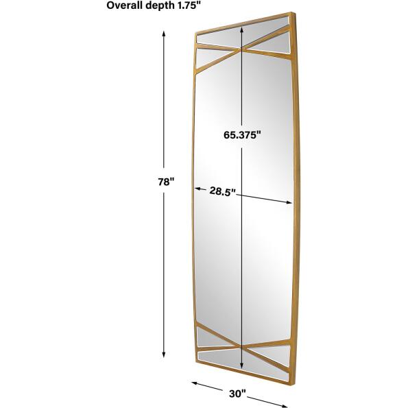 Gentry Oversized Gold Mirror