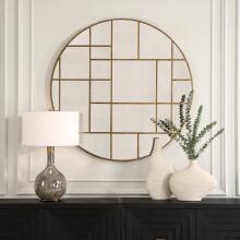Geometric-Geometric Round Mirror