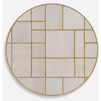 Geometric-Geometric Round Mirror