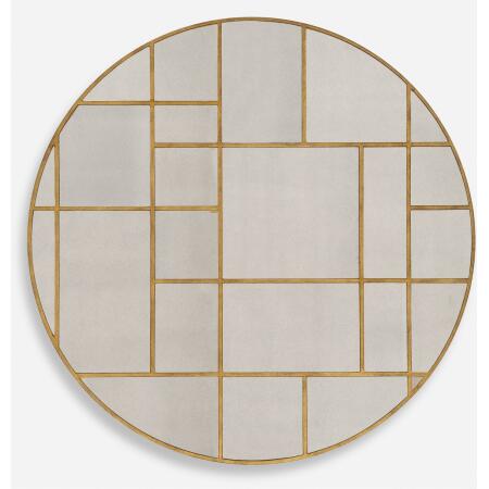 Geometric-Geometric Round Mirror