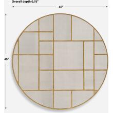 Geometric-Geometric Round Mirror