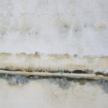 Gilded Horizon-Abstract Landscape Art
