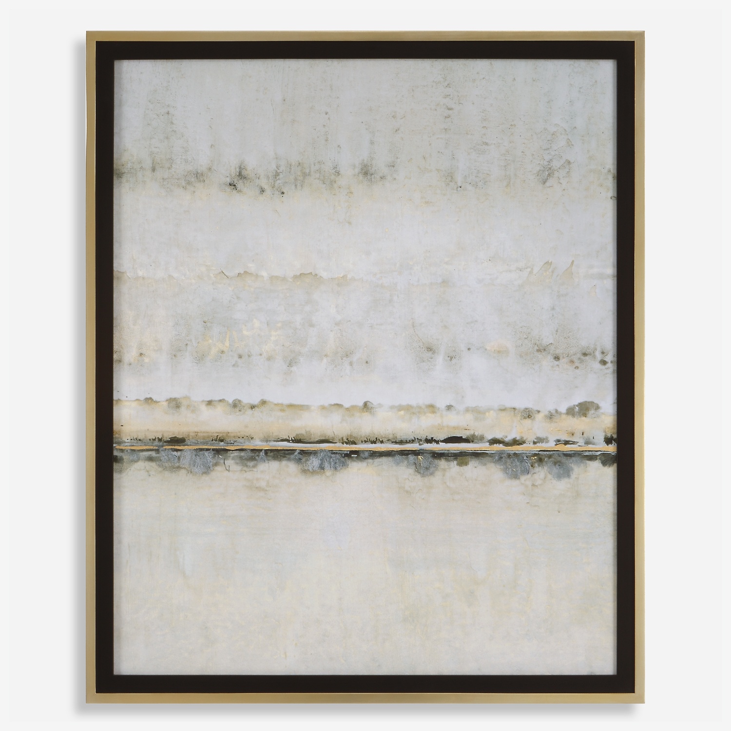 Gilded Horizon-Abstract Landscape Art