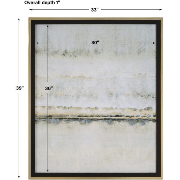 Gilded Horizon Framed Print