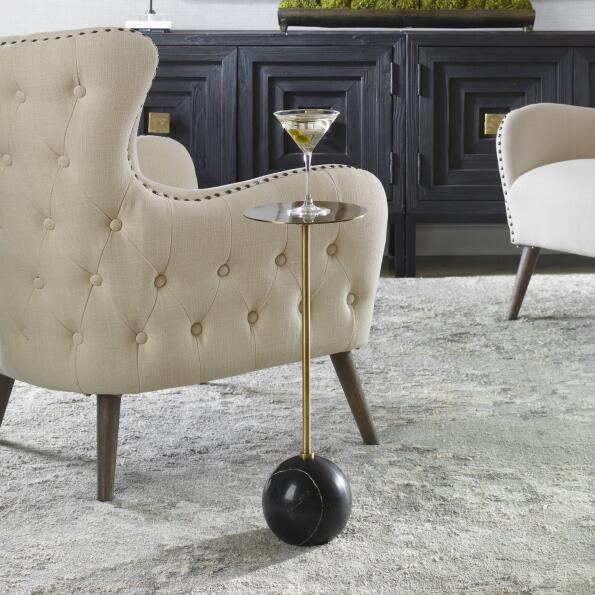 Uttermost Gimlet Brass Drink Table