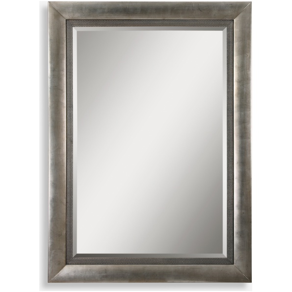 Gilford-Large Wood Modern Silver Mirrors