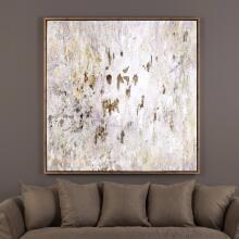 Golden Raindrops-Modern Abstract Art