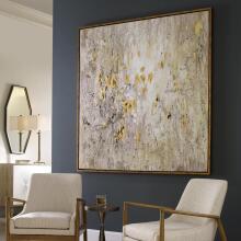 Golden Raindrops-Modern Abstract Art