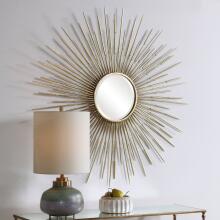 Golden-Starburst Mirror