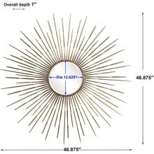 Golden-Starburst Mirror