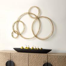 Golden Bubbles-Metal Wall Décor