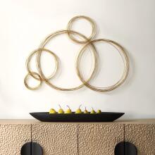 Golden Bubbles-Metal Wall Décor