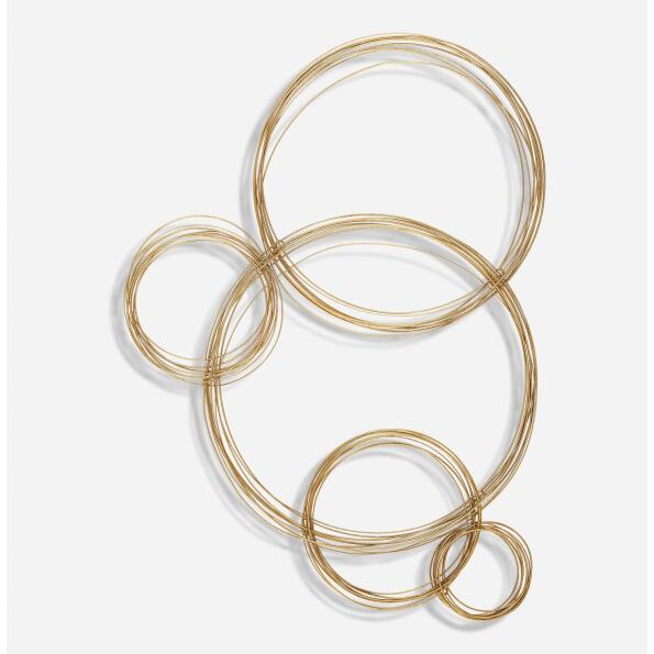 Golden Bubbles-Metal Wall Décor