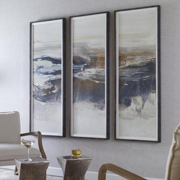 Graphite Horizon Framed Prints