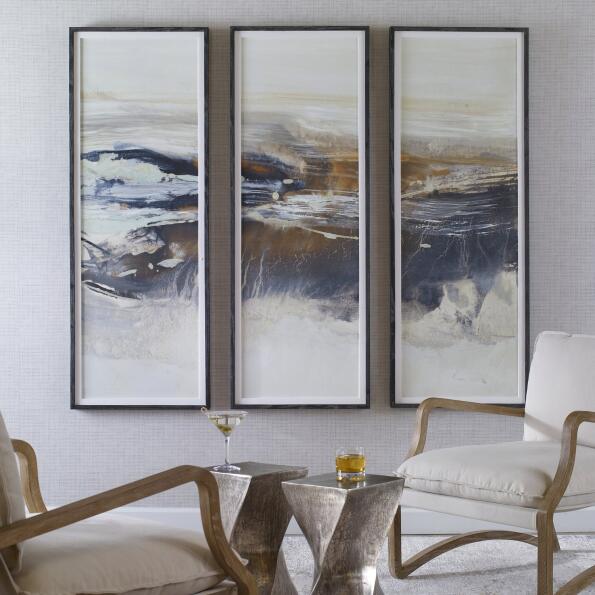 Uttermost Graphite Horizon Framed Prints