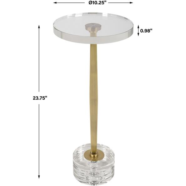Groove Crystal Drink Table